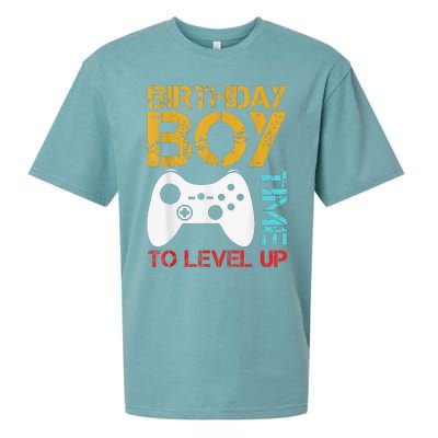 Birthday Time To Level Up Video Gamer Sueded Cloud Jersey T-Shirt