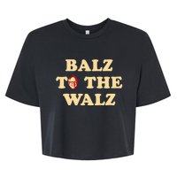 Balz To The Walz Harris Walz 47 President 24 Election Funny Bella+Canvas Jersey Crop Tee