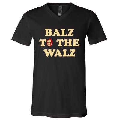 Balz To The Walz Harris Walz 47 President 24 Election Funny V-Neck T-Shirt