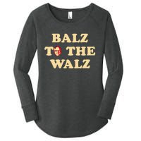 Balz To The Walz Harris Walz 47 President 24 Election Funny Women's Perfect Tri Tunic Long Sleeve Shirt