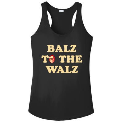 Balz To The Walz Harris Walz 47 President 24 Election Funny Ladies PosiCharge Competitor Racerback Tank