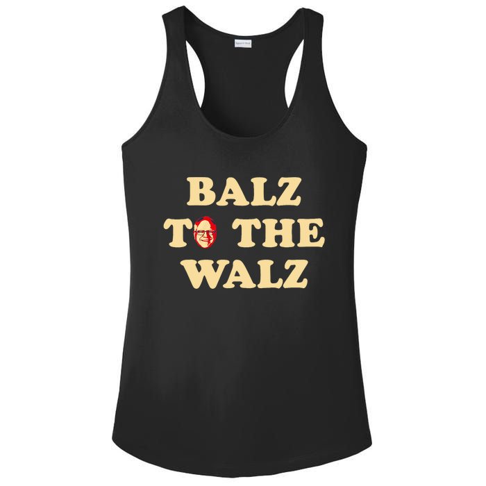 Balz To The Walz Harris Walz 47 President 24 Election Funny Ladies PosiCharge Competitor Racerback Tank