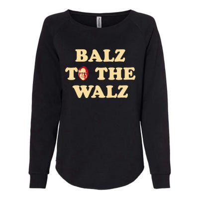 Balz To The Walz Harris Walz 47 President 24 Election Funny Womens California Wash Sweatshirt