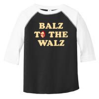 Balz To The Walz Harris Walz 47 President 24 Election Funny Toddler Fine Jersey T-Shirt