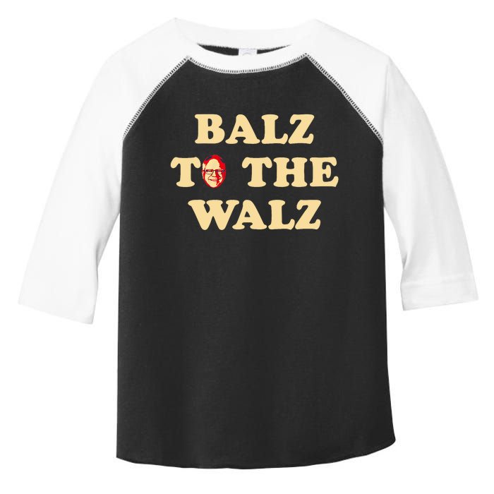 Balz To The Walz Harris Walz 47 President 24 Election Funny Toddler Fine Jersey T-Shirt