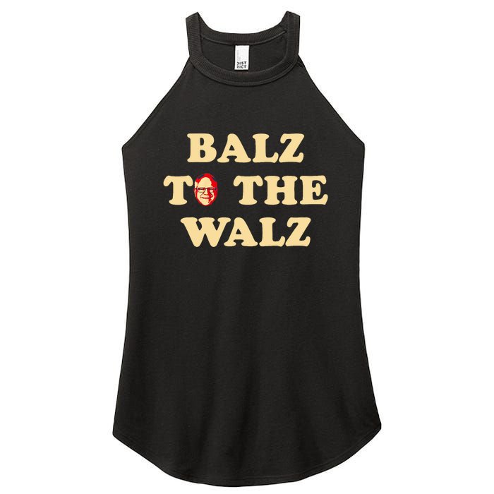 Balz To The Walz Harris Walz 47 President 24 Election Funny Women's Perfect Tri Rocker Tank