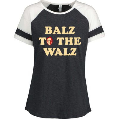 Balz To The Walz Harris Walz 47 President 24 Election Funny Enza Ladies Jersey Colorblock Tee