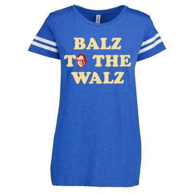 Balz To The Walz Harris Walz 47 President 24 Election Funny Enza Ladies Jersey Football T-Shirt