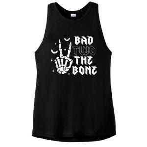 Bad Two The Bone Birthday 2nd 2 Years Old Birthday Boy Girl Gift Ladies PosiCharge Tri-Blend Wicking Tank