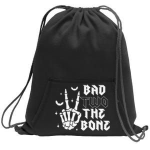 Bad Two The Bone Birthday 2nd 2 Years Old Birthday Boy Girl Gift Sweatshirt Cinch Pack Bag