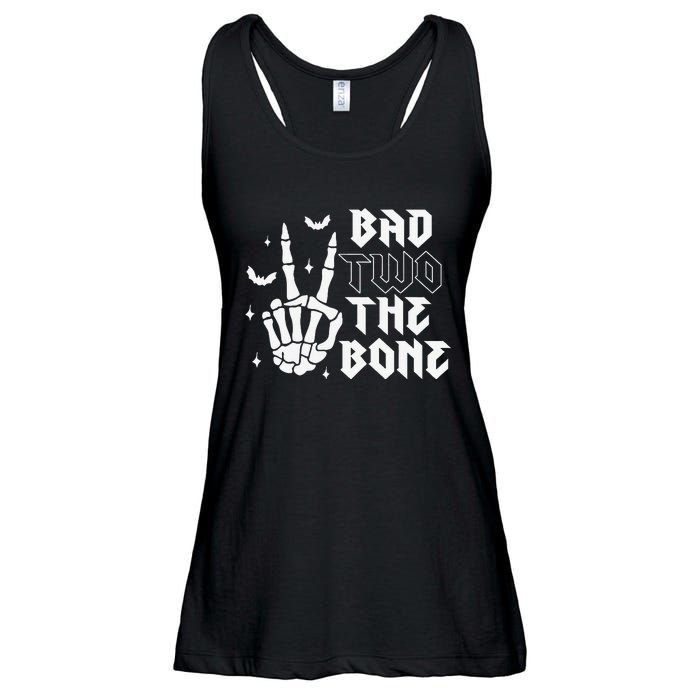 Bad Two The Bone Birthday 2nd 2 Years Old Birthday Boy Girl Gift Ladies Essential Flowy Tank