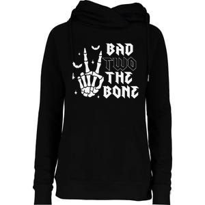 Bad Two The Bone Birthday 2nd 2 Years Old Birthday Boy Girl Gift Womens Funnel Neck Pullover Hood