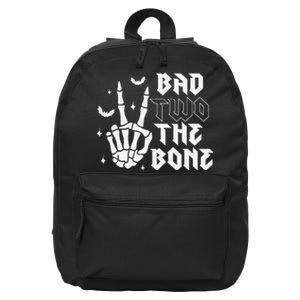 Bad Two The Bone Birthday 2nd 2 Years Old Birthday Boy Girl Gift 16 in Basic Backpack