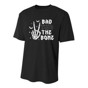 Bad Two The Bone Birthday 2nd 2 Years Old Birthday Boy Girl Gift Youth Performance Sprint T-Shirt