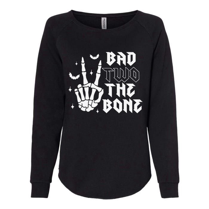 Bad Two The Bone Birthday 2nd 2 Years Old Birthday Boy Girl Gift Womens California Wash Sweatshirt