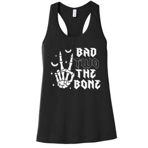 Bad Two The Bone Birthday 2nd 2 Years Old Birthday Boy Girl Gift Women's Racerback Tank