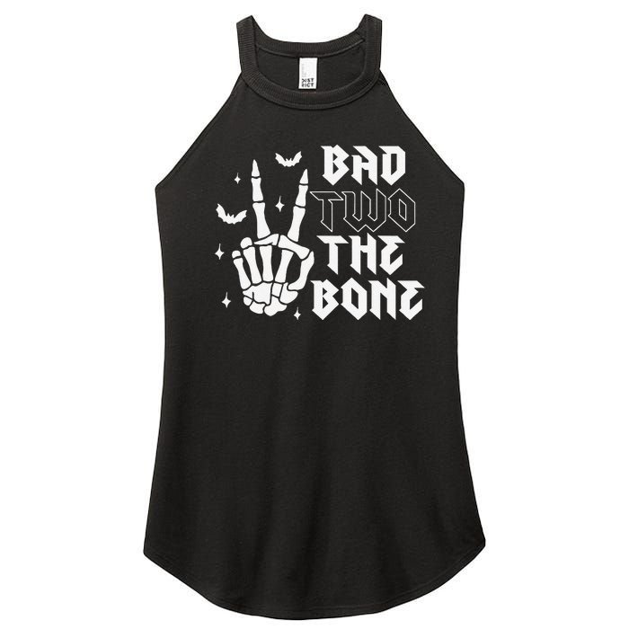 Bad Two The Bone Birthday 2nd 2 Years Old Birthday Boy Girl Gift Women's Perfect Tri Rocker Tank