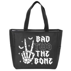 Bad Two The Bone Birthday 2nd 2 Years Old Birthday Boy Girl Gift Zip Tote Bag