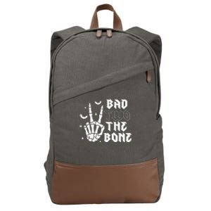 Bad Two The Bone Birthday 2nd 2 Years Old Birthday Boy Girl Gift Cotton Canvas Backpack