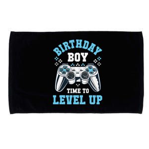 Birthday Time to Level Up Matching Video Gamer Birthday Microfiber Hand Towel