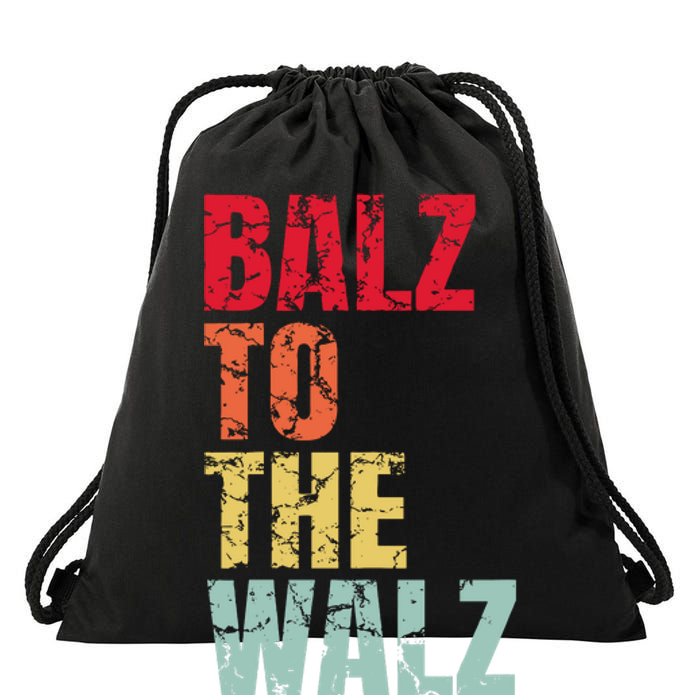 Balz To The Walz Harris Walz 2024 Drawstring Bag