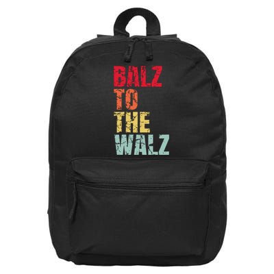 Balz To The Walz Harris Walz 2024 16 in Basic Backpack