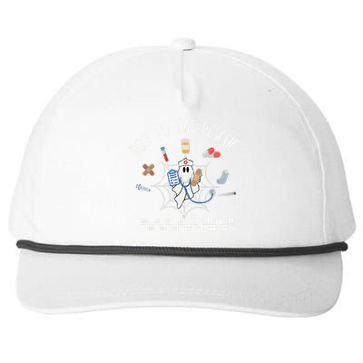 Boo To The Rescue Nurse Halloween Snapback Five-Panel Rope Hat