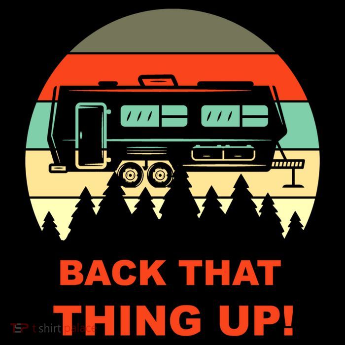 Back That Thing Up Funny Camper Rv Meme Camping Van Boondock Funny Gift Pom Pom 12in Knit Beanie