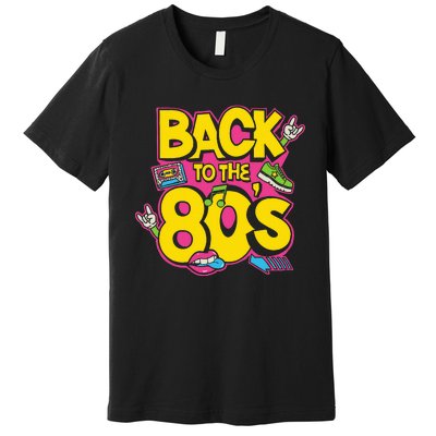 Back To The 80s Music Retro Cassette Tape Mixtape Premium T-Shirt