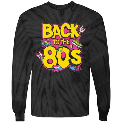 Back To The 80s Music Retro Cassette Tape Mixtape Tie-Dye Long Sleeve Shirt