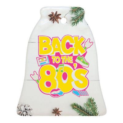 Back To The 80s Music Retro Cassette Tape Mixtape Ceramic Bell Ornament