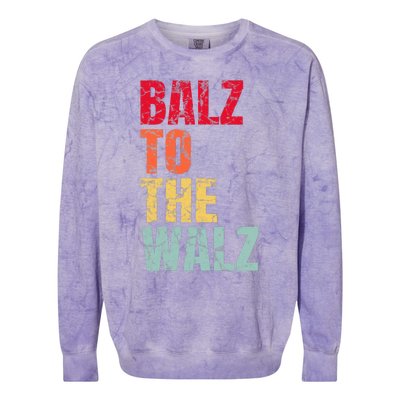 Balz To The Walz Harris Walz 2024 Colorblast Crewneck Sweatshirt