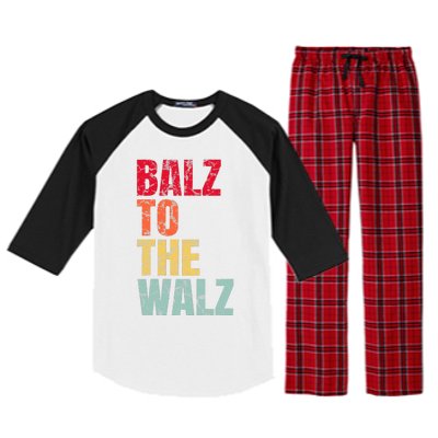 Balz To The Walz Harris Walz 2024 Raglan Sleeve Pajama Set