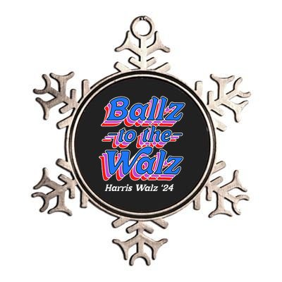 Ballz To The Walz Harris Walz 2024 Gift Metallic Star Ornament