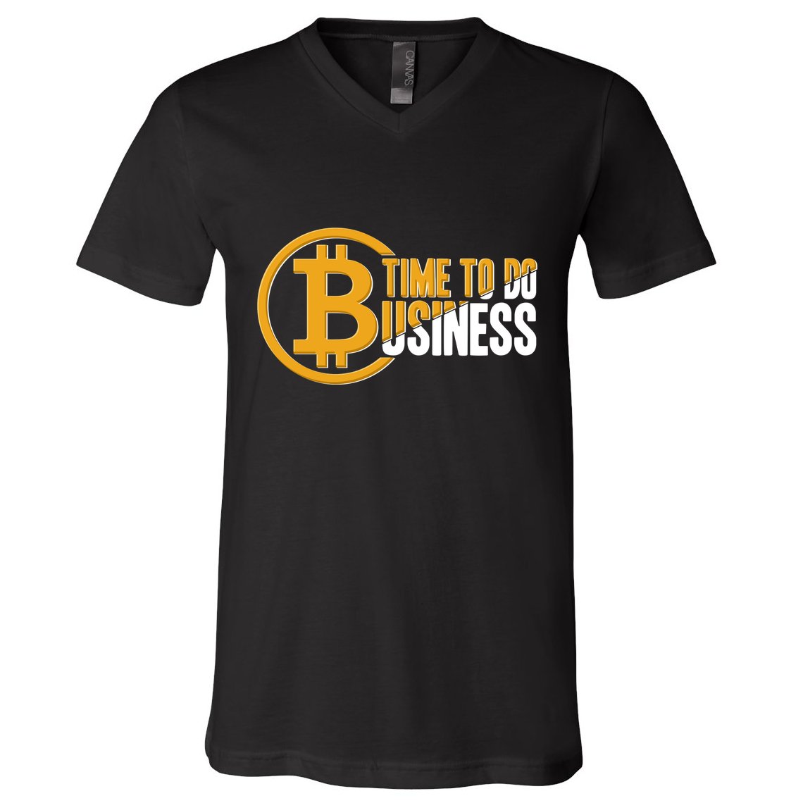 Bitcoin Time To Do Business V-Neck T-Shirt