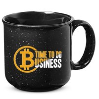 Bitcoin Time To Do Business 15oz Campfire Ceramic Mug