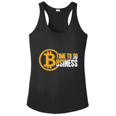Bitcoin Time To Do Business Ladies PosiCharge Competitor Racerback Tank