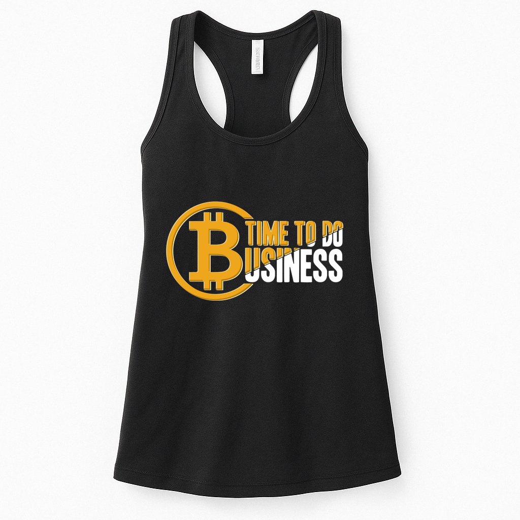Bitcoin Time To Do Business Womens Tank Top