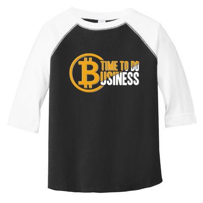 Bitcoin Time To Do Business Toddler Fine Jersey T-Shirt