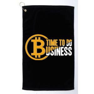 Bitcoin Time To Do Business Platinum Collection Golf Towel