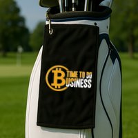 Bitcoin Time To Do Business Golf Towel