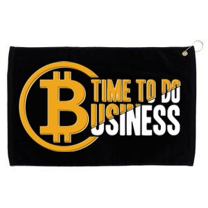 Bitcoin Time To Do Business Grommeted Golf Towel