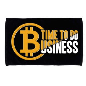 Bitcoin Time To Do Business Microfiber Hand Towel