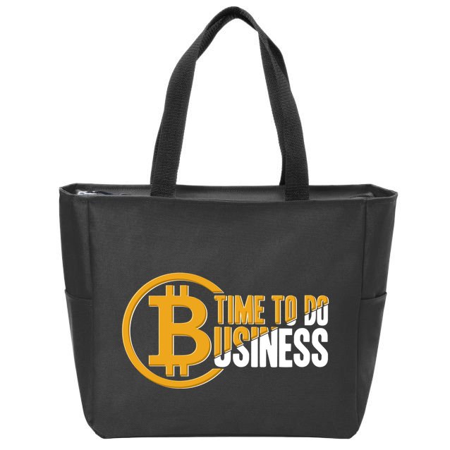 Bitcoin Time To Do Business Zip Tote Bag