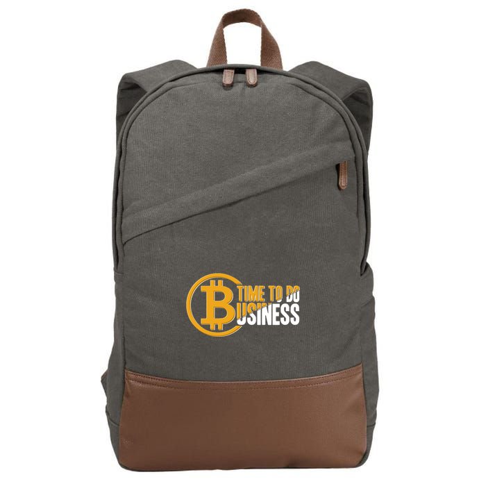 Bitcoin Time To Do Business Cotton Canvas Backpack