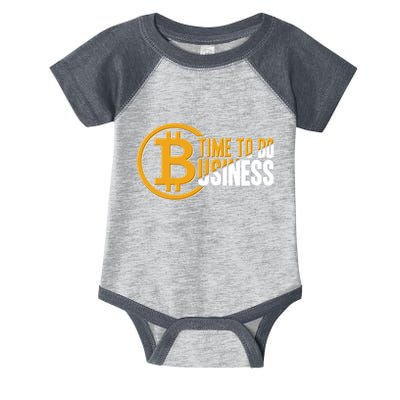 Bitcoin Time To Do Business Infant Baby Jersey Bodysuit