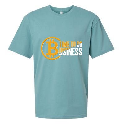 Bitcoin Time To Do Business Sueded Cloud Jersey T-Shirt