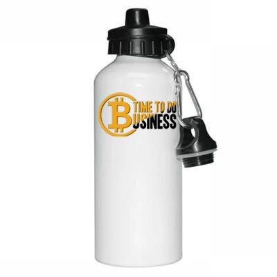 Bitcoin Time To Do Business Aluminum Water Bottle 