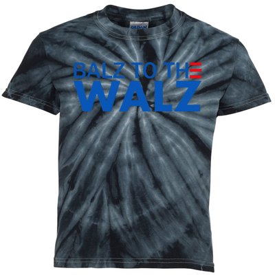 Balz To The Walz Harris Walz 2024 Gift Kids Tie-Dye T-Shirt