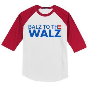 Balz To The Walz Harris Walz 2024 Gift Kids Colorblock Raglan Jersey